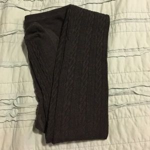 COPY - Dark grey cabled sweater tights